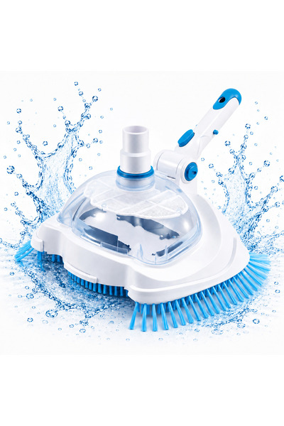 zola Cap de aspirare pentru piscina, cu perie, reglabil la 90°, conector aspi...