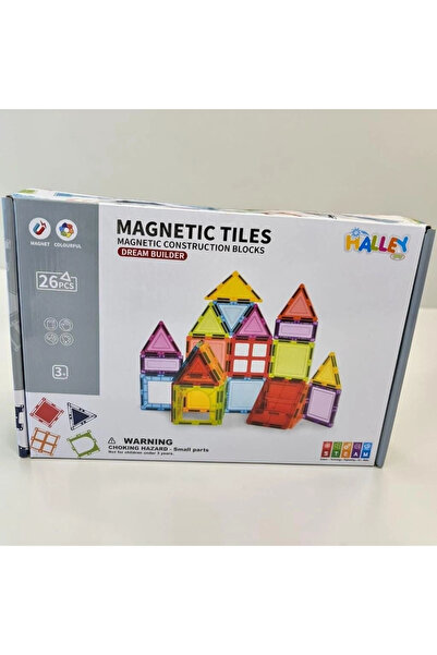 Generic Brand SH59696 حامل مغناطيسي 26 قطعة من سلسلة بلوكز-زيرف الملونة