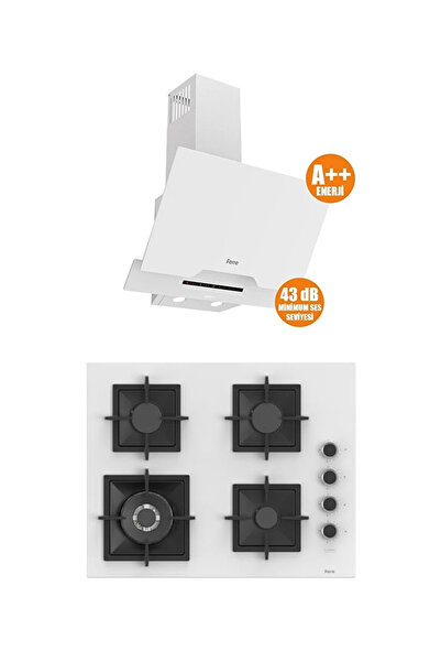 Ferre MEGA SERİSİ 2'Lİ ANKASTRE SET OCAK+DAVLUMBAZ (D064SA-SC406)