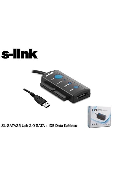 S-LINK SL-SATA35 Usb 2.0 to Sata + ıde Data Çevirici