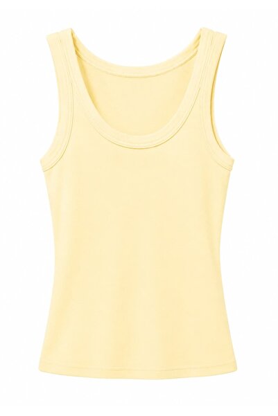 QUSTYLE U-Neck Basic Athlete Shirt