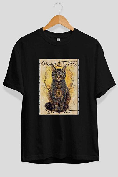 Ankhises Μπλουζάκι  "For the Love of Cats " με στάμπα γάτας στο μπροστινό μέρ...