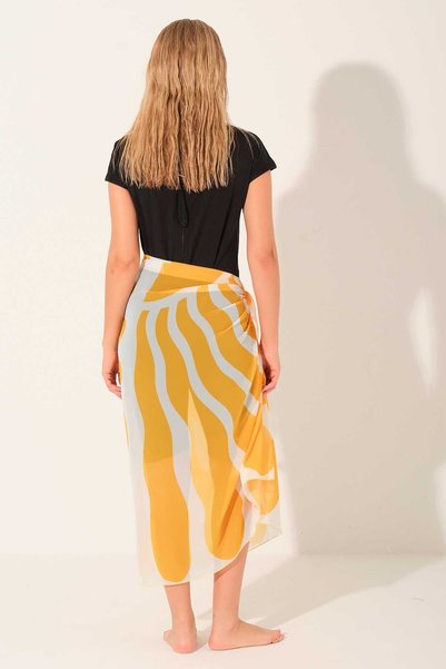 ALFASA Patterned Skirt Pareo - Alf7107
