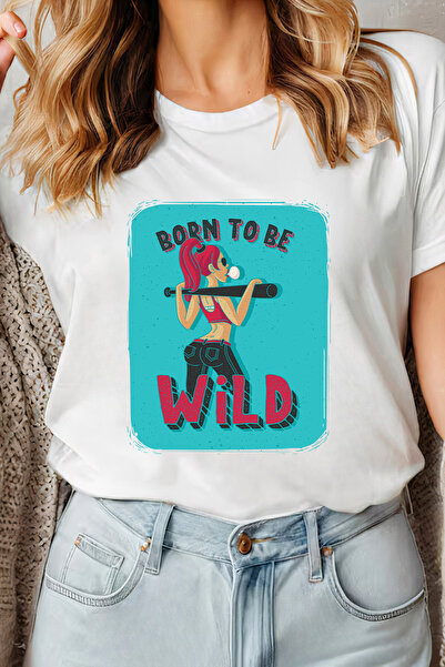 Sarah's Boutique Women's T-shirt – 100% cotton – Born Wild