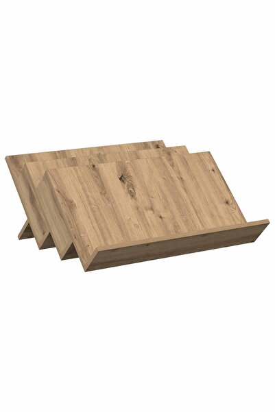 vidaxl Raft pentru reviste cu raft Stejar Artizanal 65 x 53 x 28,5 cm