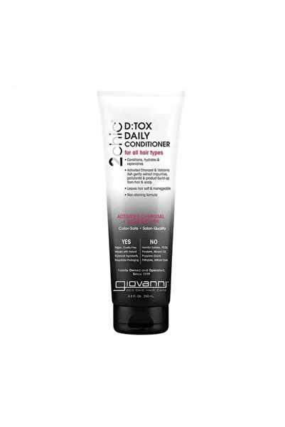 Giovanni Detoxifying conditioner with activated charcoal and volcanic ash for...