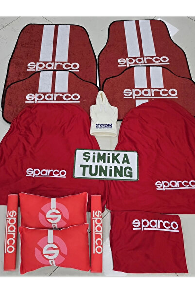 şimika tuning tuningmarketim SPARCO KIRMIZI DEKOR HALI PASPAS VE SERVİS KILIF...