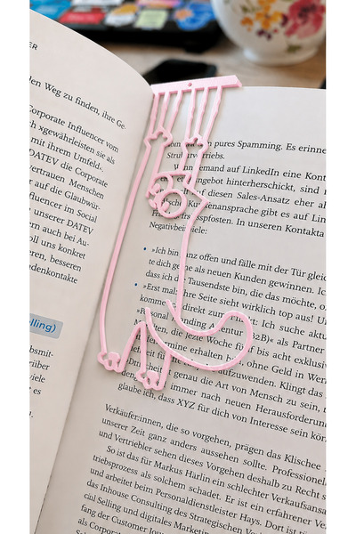 Genel Markalar Sevimli Kedi Kitap Ayracı – Dekoratif Kitap Tutucu