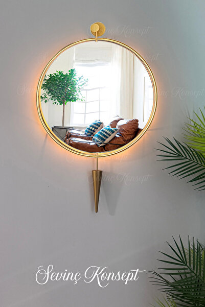 SEVİNÇ KONSEPT Led'li GOLD Kazablanka Ayna 51*90 Cm, 60*95 Cm ve 75*115 Cm De...
