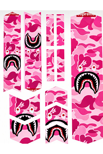 Limitless Design Bisiklet Sticker Seti pembe 22x30 cm