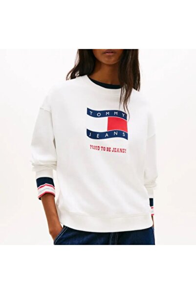 Tommy Hilfiger Bluza TJW BXY WAVY FLAG CREW EXT