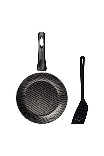 TRAMONTINA Paris Non-Stick Aluminum Frying Pan with Nylon Spatula, 22 cm, Dar...