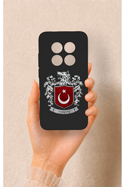 Vip Case Redmi Note 15 Pro 5G Uyumlu Türk Arma Desenli Silikon Kılıf