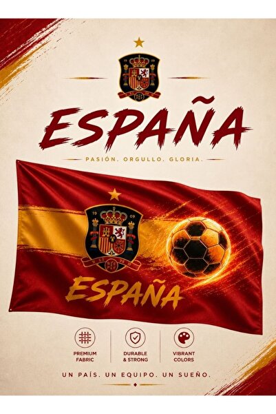 Premium Spain National Team Flag