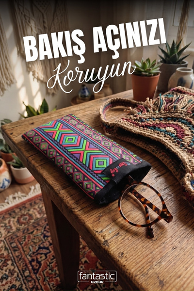 FANTASTIC Etnički geometrijski uzorak, tkana futrola za naočare - Boho stil, ...