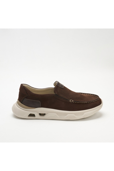 John May Pantofi sport pentru bărbați OG-2413 924-144 Maro Hvl Nubuck-Maro Ma...