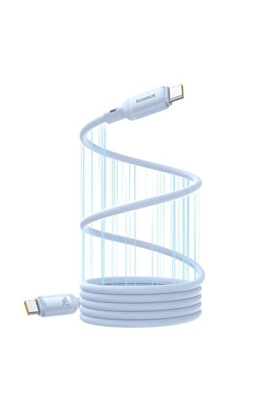 Baseus PicoGo Μαγνητικό Καλώδιο USB-C σε USB-C, Υγρή Σιλικόνη, 240W, 1μ, Μπλε