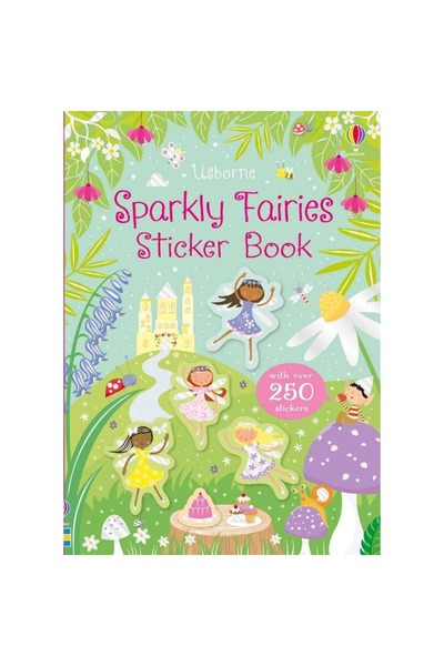 Usborne Carte pentru copii - Carte cu autocolante Zâne Sclipitoare