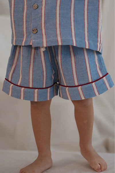 Oh La La Koala For Little Ones Striped Sunny Check Shorts