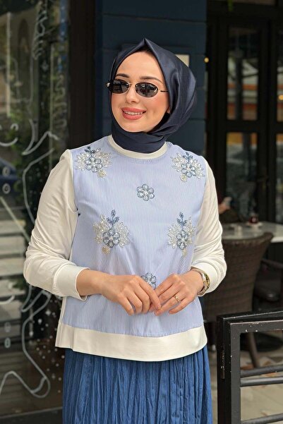 FUAT GÜRSEN FUAT GÜRŞEN Tunik 26Y-5350 Bebe Mavisi