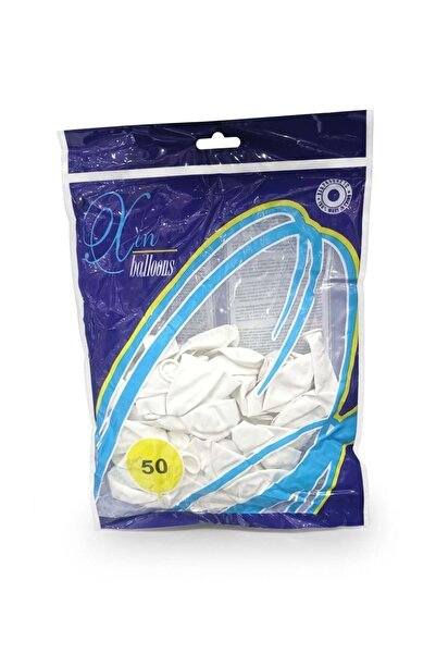 XIN Classic Balloons (Set of 50) - Pure White Color for Luxury Occasions 3 Bags