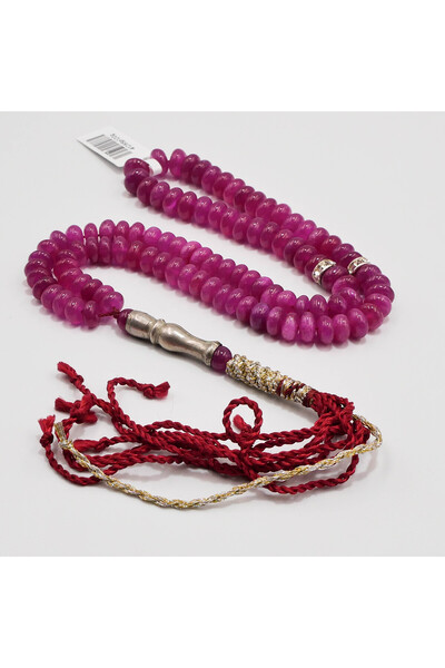 genernic Crystal Rosary 99 Beads 3.5mm Magenta Prayer Beads 40.5g Premium Tasbih