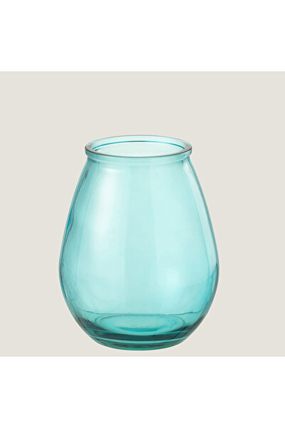 Chakra Vază din sticlă pentru ouă Aqua Mică (19X19X23Cm) Naturală