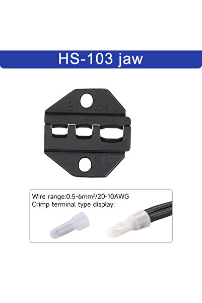 Choice6 HS-103 jaw 1pcs HS Crimping pliers jaw for 230mm pliers plug spring a...