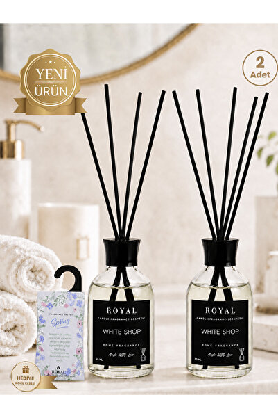 ROYAL MUM Beyaz Sabun (White Soap) 2'li Çubuklu Oda Kokusu 50 ml - Kalıcı ve ...