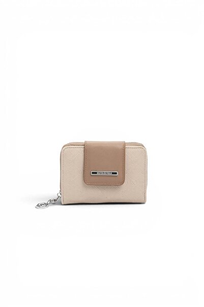 Silver Polo Beige - Latte Fashion Women's Wallet and Card Holder Sp935