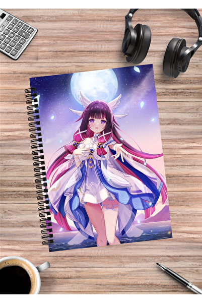 mertfigur Genshin Impact Columbina Caiet spiralat Anime A5 (50 de coli)