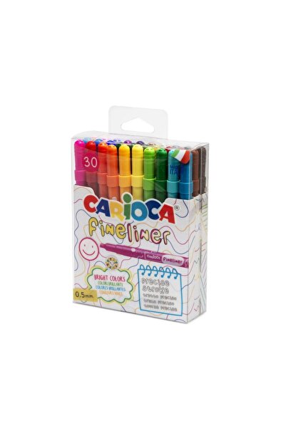 carioca Fineliner Fine Tip Felt Tip Pen 30 Colors