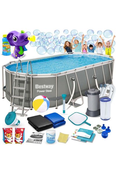 BESTWAY Piscină de grădină cu cadru 549 x 274 x 122 cm 17-în-1 56710