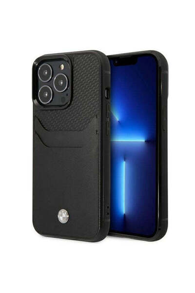 BMW Husă BMHCP14X22RSEPK pentru iPhone 14 Pro Max 6.7 ", neagră, neagră, comp...