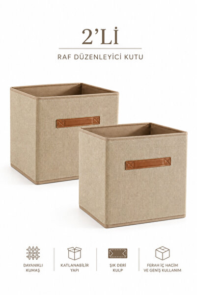 BEST CONCEPT 2 Adet Jüt Dolap İçi Çamaşır Oyuncak Düzenleyici Katlanır Saklam...