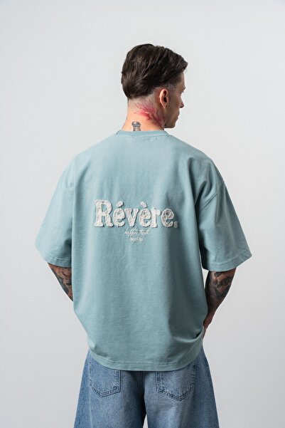 Respire Tricou supradimensionat Revere, albastru