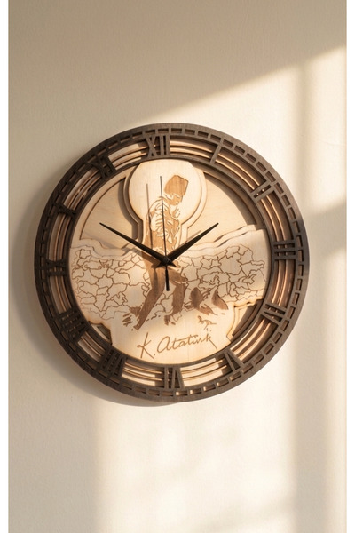Handmade Özel Tasarım %100 El İşçiliği 4 Boyutlu 3D Atatürk Silüetli İmzalı D...