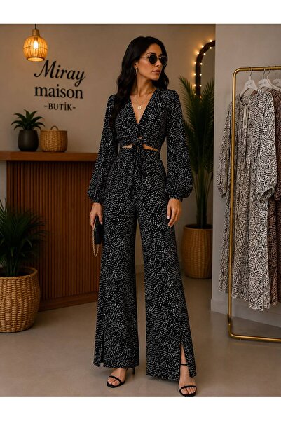 Butik Kadın alt üst takım Desenli Gofre Kumaş