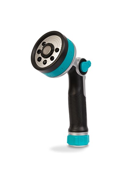 ASTERA Swivel Joint Irrigation Nozzle, Thumb Trigger, Black/Aqua