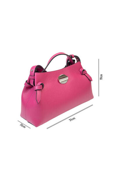 TORO NERO Geantă de damă din piele fucsia Tania