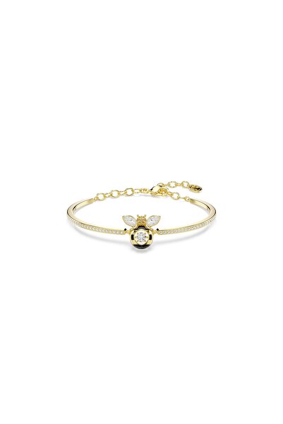 Swarovski Idyllia Bileklik, Karışık kesimler, Arı, Çok renkli, 18k altın reng...