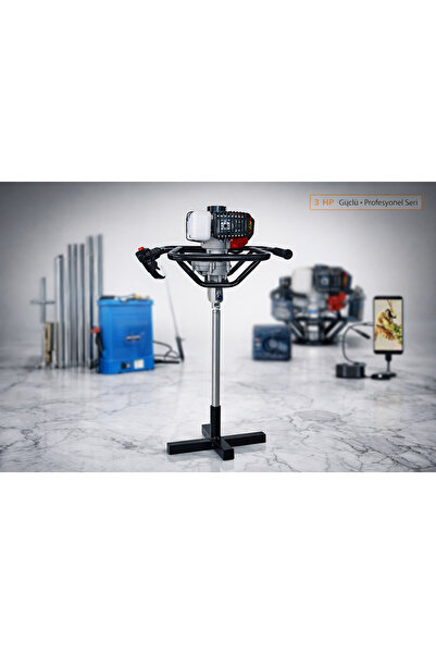 Karotsan EL SONDAJ MAKİNESİ ve KAROT 3HP 10 MT. SET BENZİNLİ PROFESYONEL