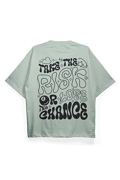 FO4RBS T2030 Μπλουζάκι Oversize με στάμπα Take Risk