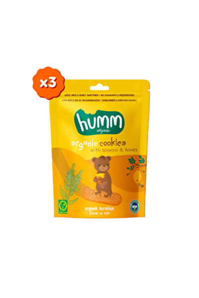 Humm Organic Organik Ballı ve Kinoalı Kurabiye - 3 Adet