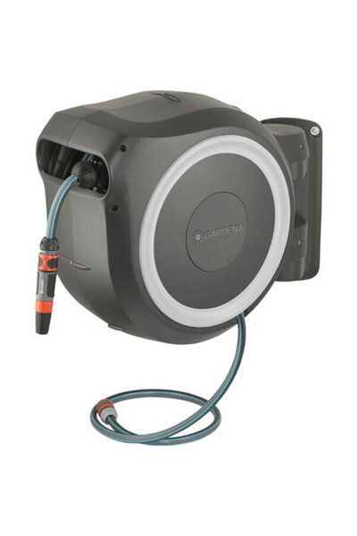 Gardena Wall-mounted Hose Box RollUp M, 20m, Alb