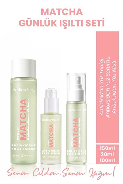 Bade Natural Matcha Günlük Işıltı Seti