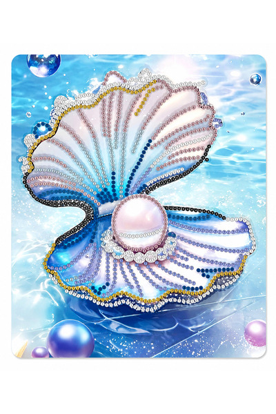 iğne izi Hi Stone 5D Diamond Stone Embroidery Kit Painting 21X25 cm Pearl Pat...