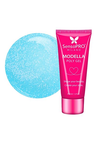 SensoPRO Milano Polygel MODELLA - Aqua Mirage, 30ml