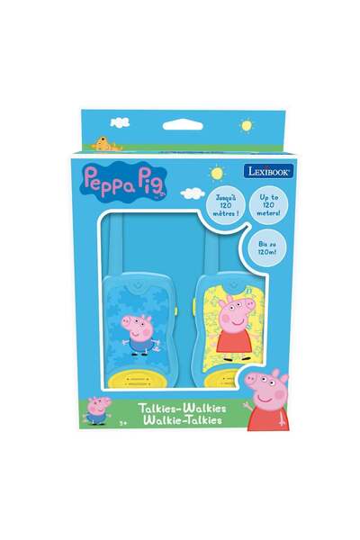 Peppa Pig Set walkie talkie, Lexibook, Peppa Pig, 120 m