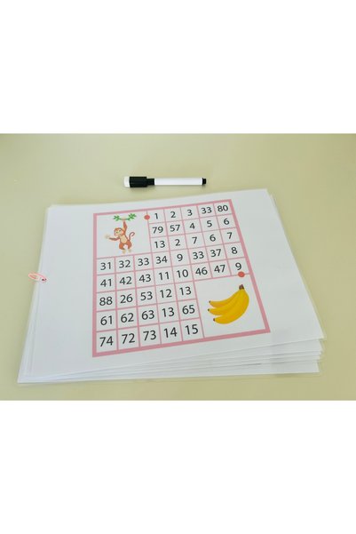 Loyameri Kidsshop Number Puzzle Writing Book Pen Included 5 Sheets/ 10 Pages